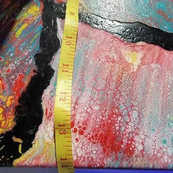 Artisan Handmade Paint Pour/Flow art - Picture 4 of 5